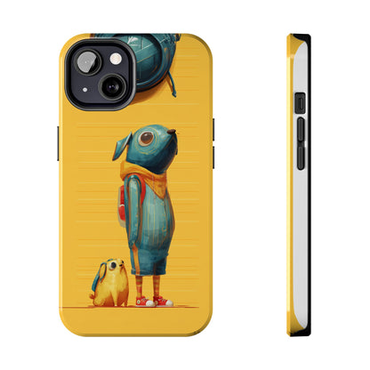 Colorful Animal Art Tough Phone Case - Perfect for Pet Lovers & Kids