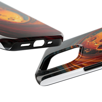 Vibrant Abstract Phone Case with Bubble Design - Tough & Stylish