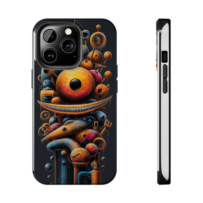 Unique Tough Phone Case with Abstract Art Design