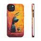 Colorful Dog & Cat Tough Phone Case – Fun Pet Lover Accessory