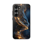 Elegant Gold Swirl Tough Phone Case – Durable & Stylish Protection for Your Device