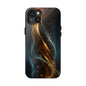 Stylish Tough Phone Case with Elegant Swirl Design