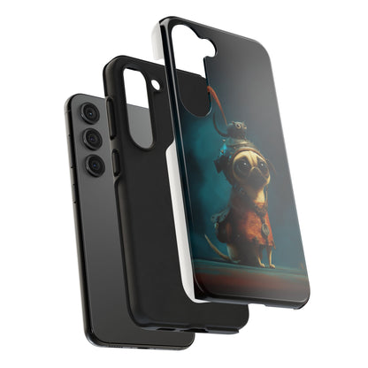 Cute Pug Adventure Tough Phone Case - Durable Protection for Pet Lovers