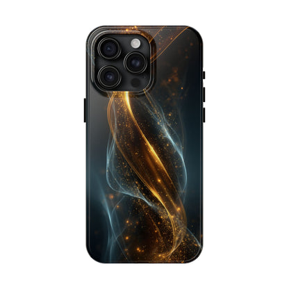 Stylish Tough Phone Case with Elegant Swirl Design