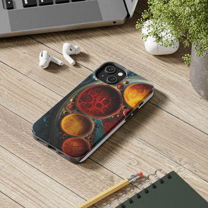 Vibrant Abstract Tough Phone Case - Durable Protection with Artistic Design