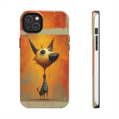 Whimsical Dog Art Tough Phone Case - Fun & Stylish Pet Lover Gift
