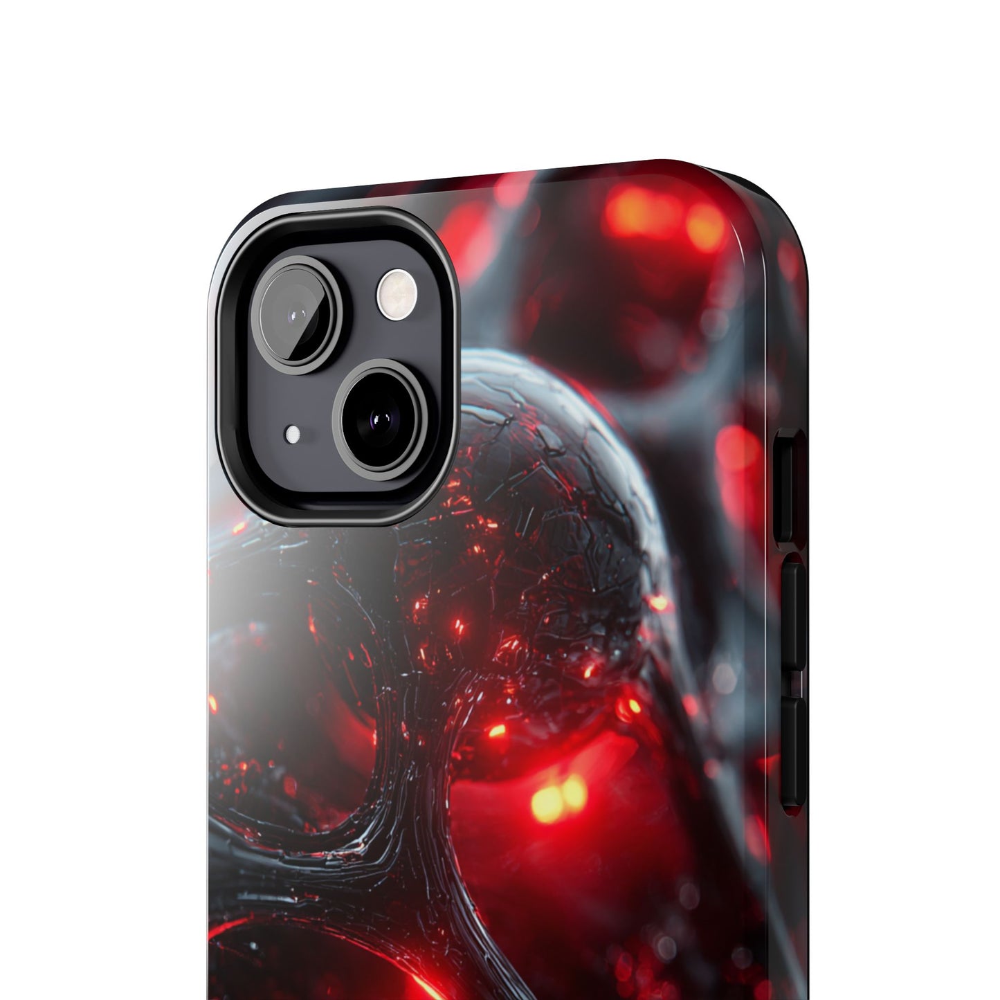 Durable phone cover with textured bubble surface for grip and style