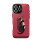 Charming Cat with Guitar Tough Phone Case – Wearable Art for Cat & Music Lovers
