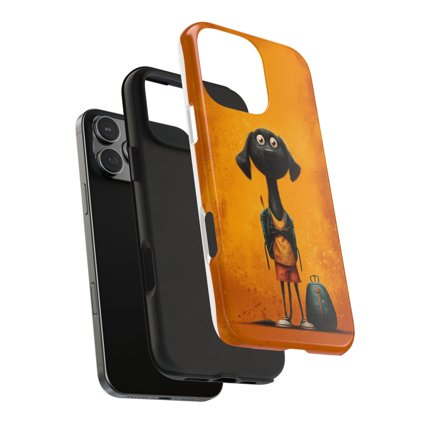 Cute Dog Art Tough Phone Case for Animal Lovers