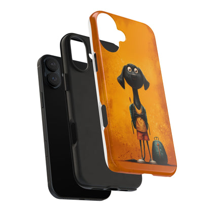 Cute Dog Art Tough Phone Case for Animal Lovers