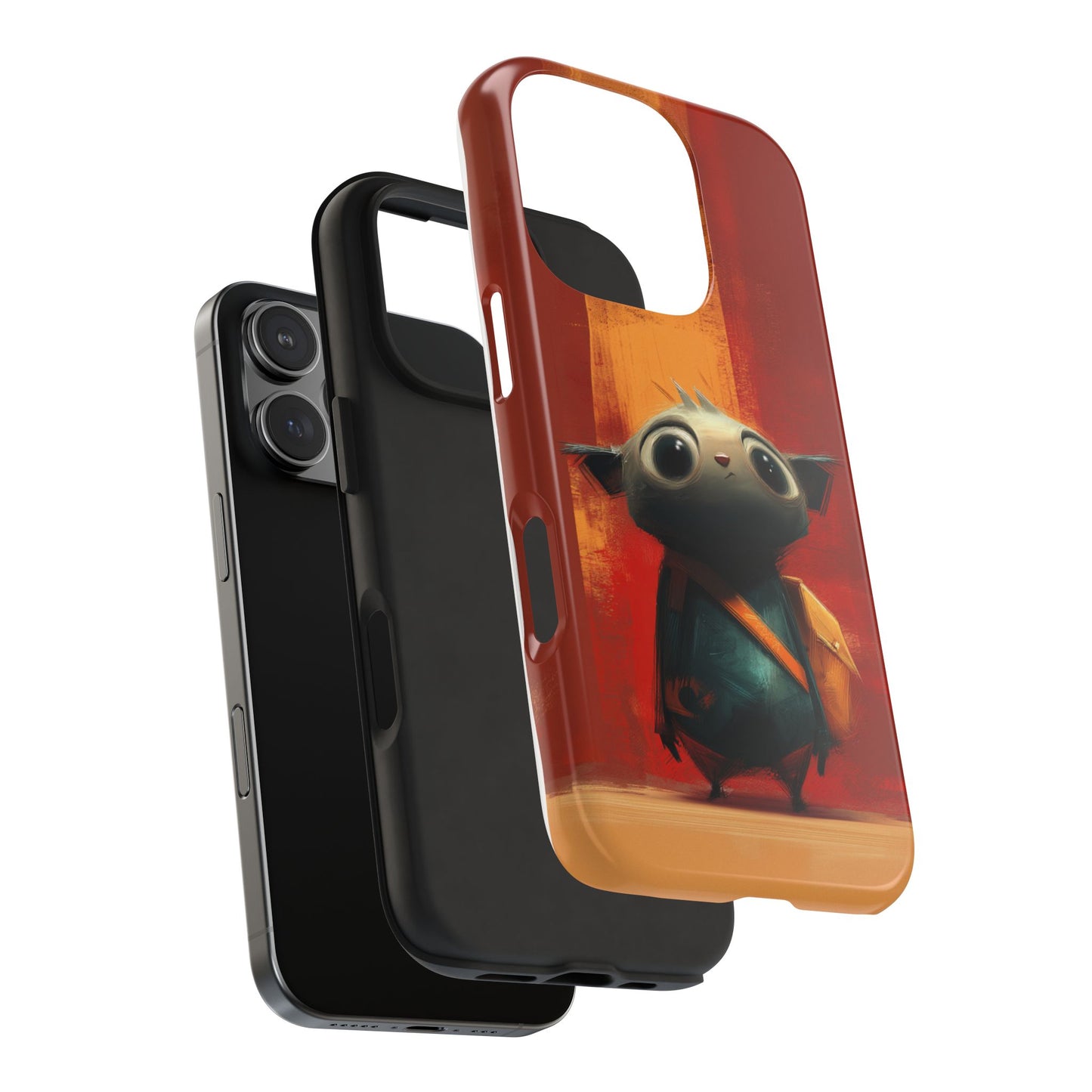 Adventurous Character Tough Phone Case - Durable Protection for Creative Souls
