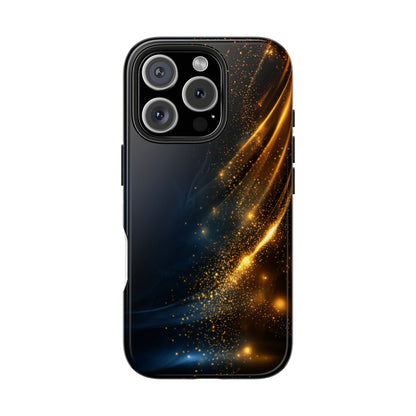 Galaxy Glitter Tough Phone Case - Shockproof Protection for iPhone