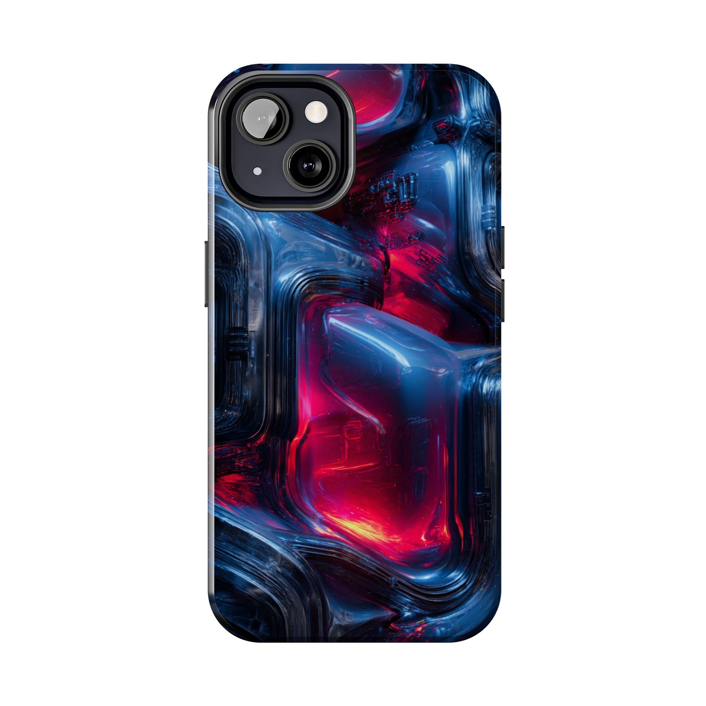 Futuristic Phone Case with Digital Art, Tough Phone Case, Cell Phone Cover, Tech Accessory, Modern Gift for Men and Women