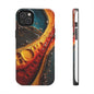 Vibrant Abstract Tough Phone Case - Protect Your Phone with Style