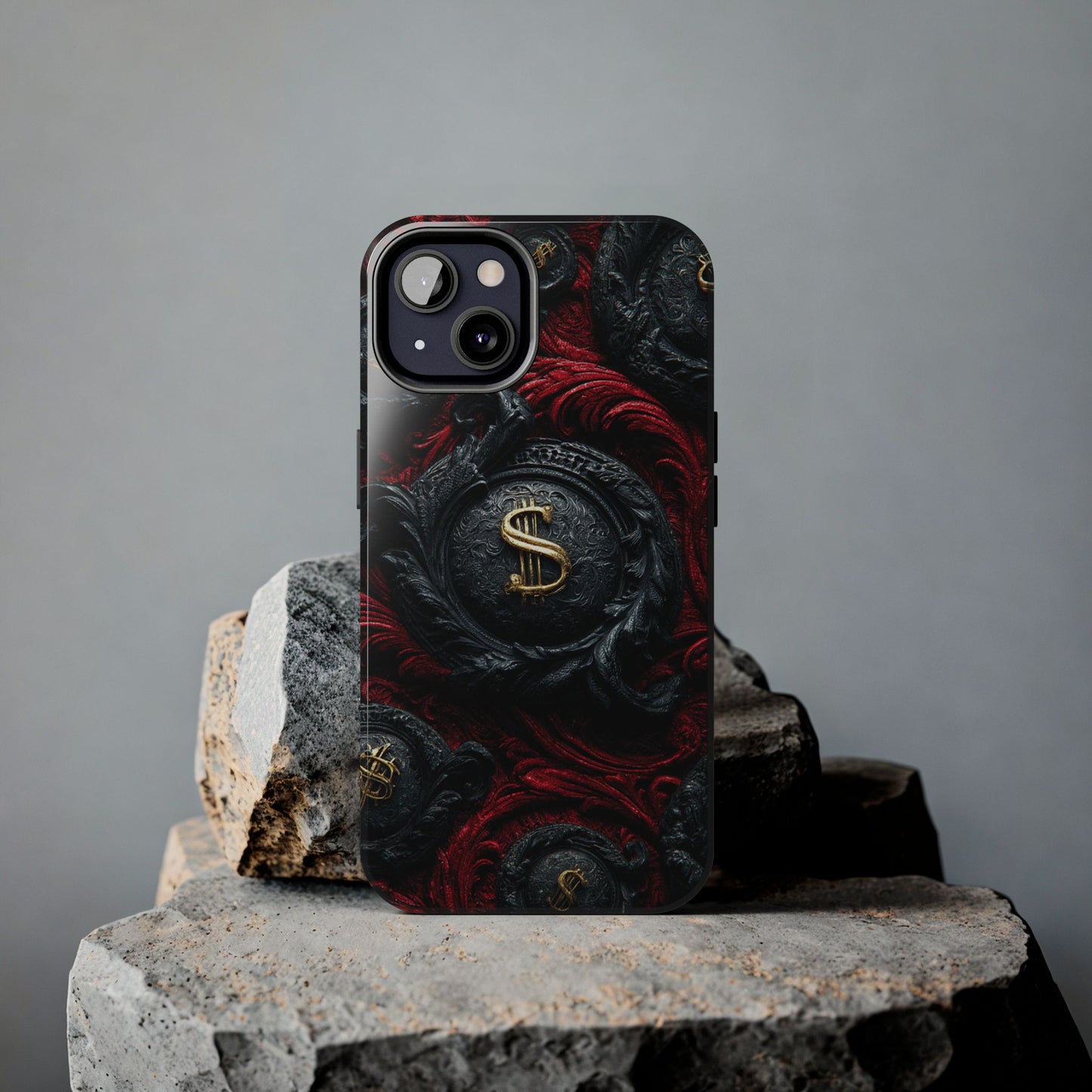 Elegant Money-Themed Tough Phone Case by Skipper – Luxury Durable Phone Cover & Gift for Him