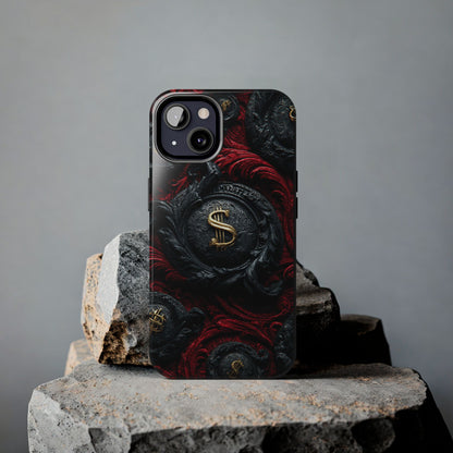 Elegant Money-Themed Tough Phone Case by Skipper – Luxury Durable Phone Cover & Gift for Him