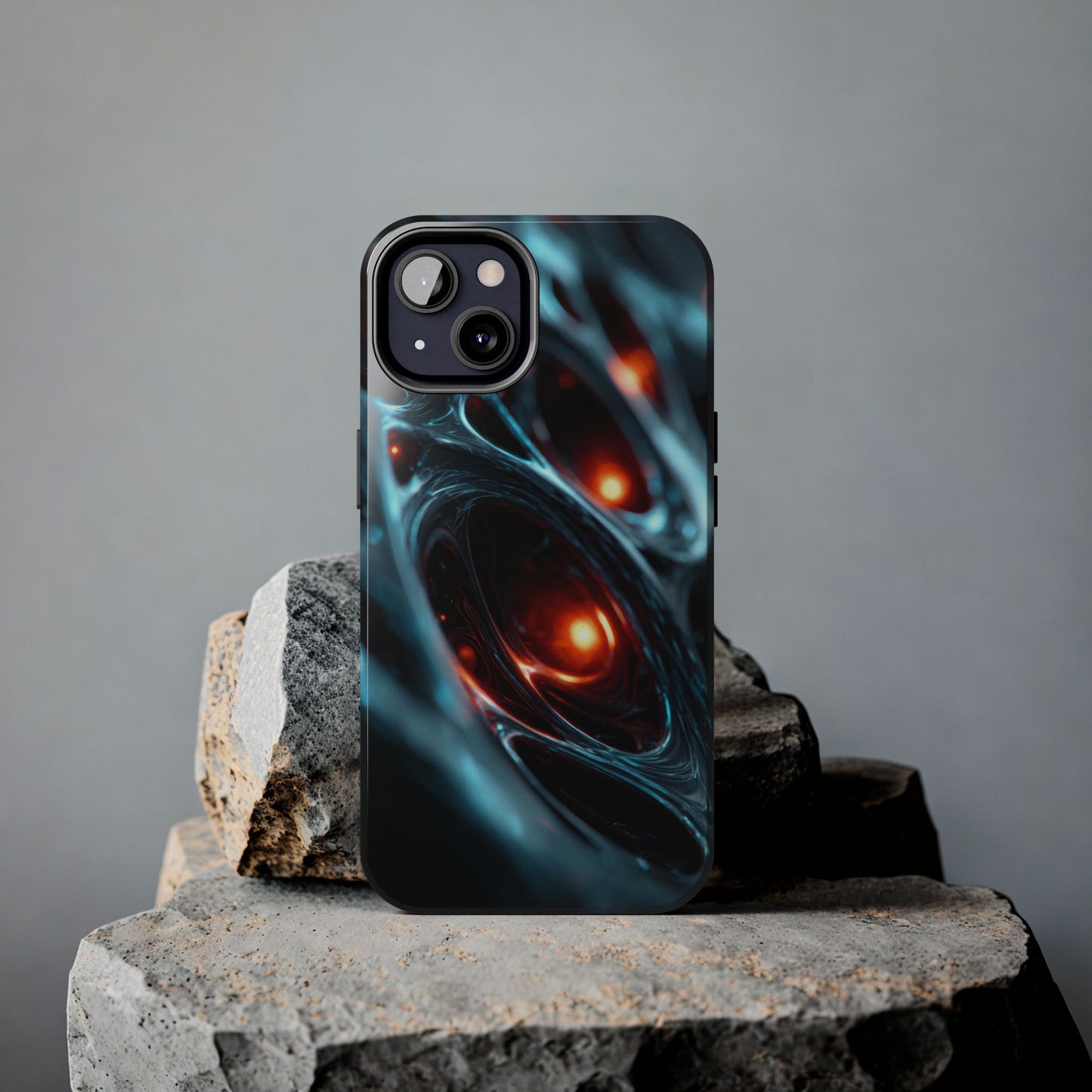 Stylish phone case for gamers and sci-fi fans.