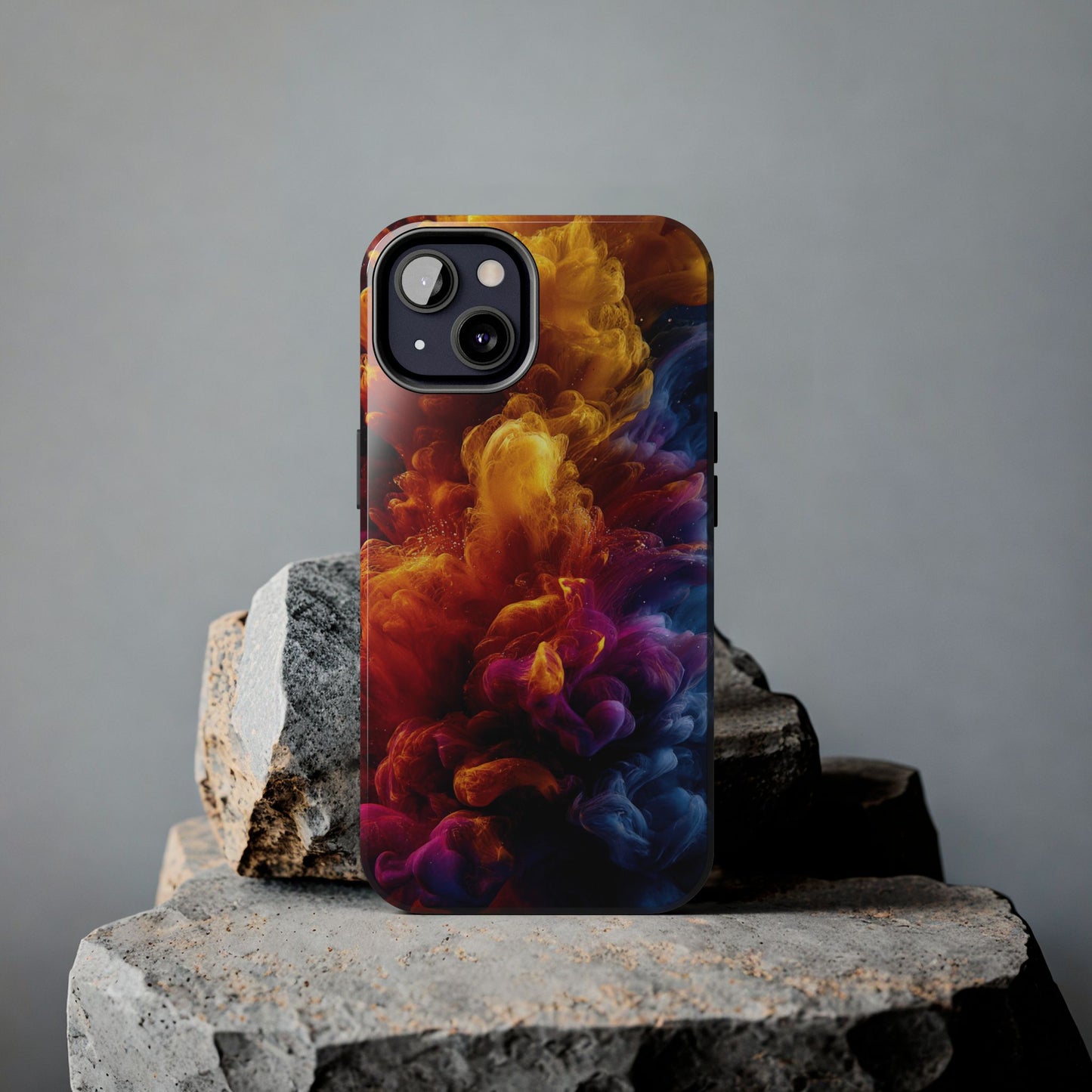 Vibrant Abstract Tough Phone Case | Bold Colorful Art Cover, Custom Stylish Accessory for Tech Lovers by Skipper