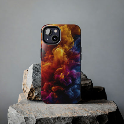 Vibrant Abstract Tough Phone Case | Bold Colorful Art Cover, Custom Stylish Accessory for Tech Lovers by Skipper