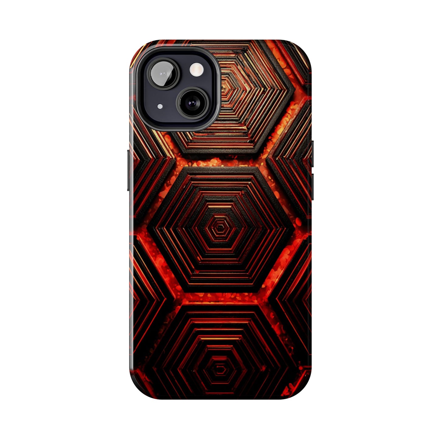 Hexagonal Pattern Tough Phone Case | Durable Tech Protection | Gift for Trendsetters