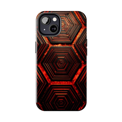 Hexagonal Pattern Tough Phone Case | Durable Tech Protection | Gift for Trendsetters