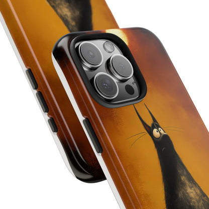 Whimsical Tough Phone Cases - Cat & Dog Design