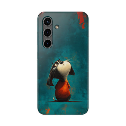 Whimsical Dog Tough Phone Case - Perfect for Pet Lovers!