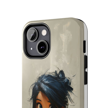 Artistic Tough Phone Case – Unique Portrait Design for Creatives
