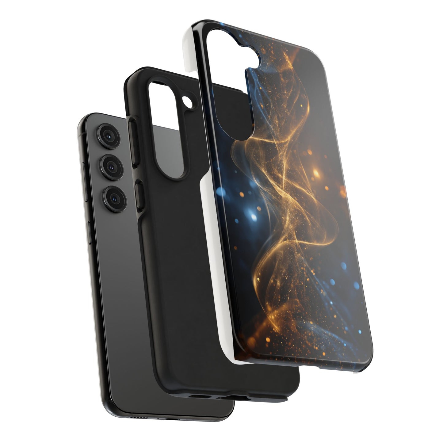 Stylish Tough Phone Cases with Sparkling Swirls Design