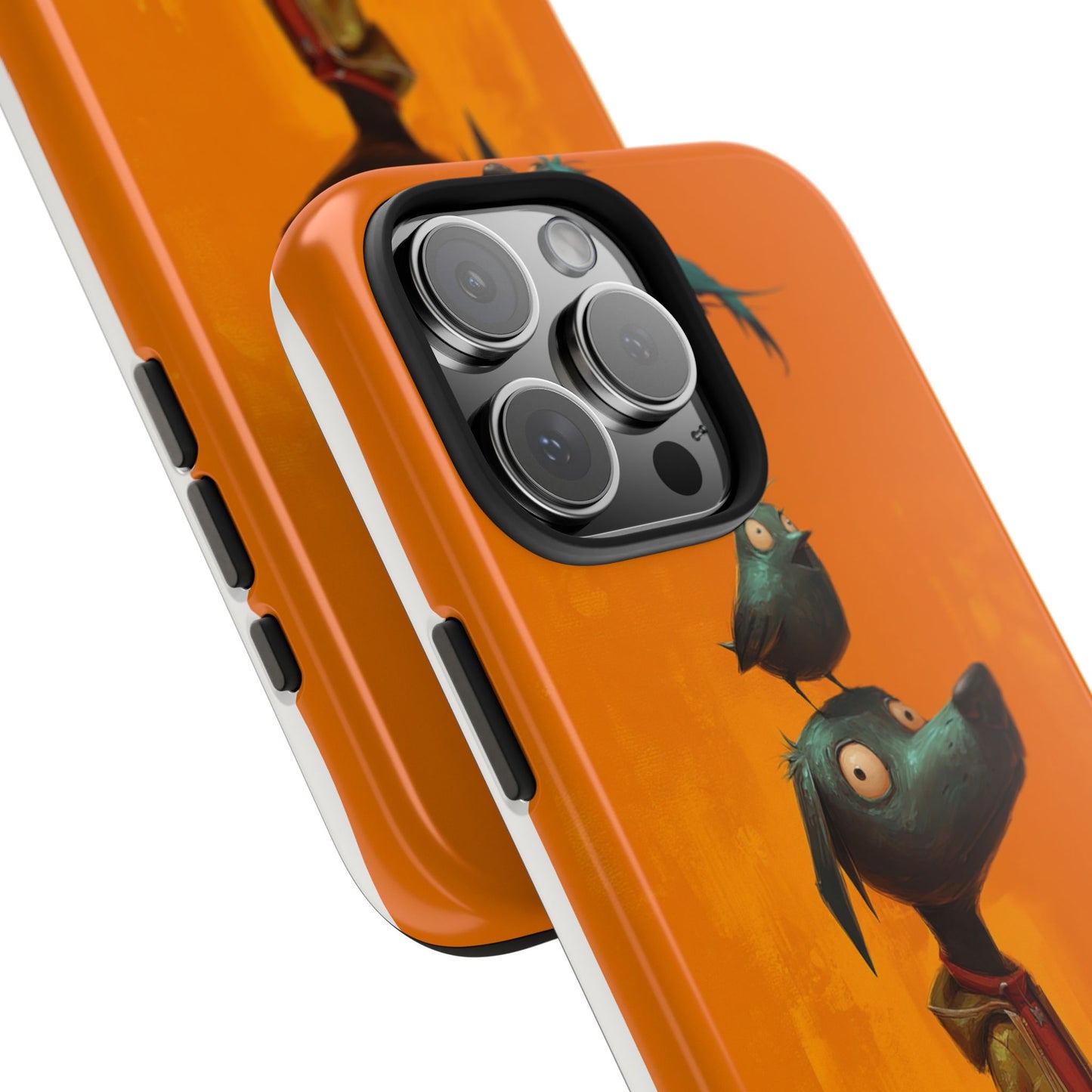 Fun Dog & Bird Tough Phone Cases - Quirky Animal Art for Pet Lovers