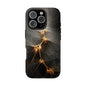 Tough Phone Case - Elegant Gold Fractal Design for Tech Lovers