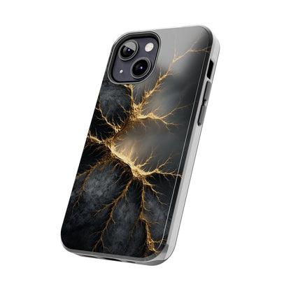 Electric Lightning Tough Phone Case - Durable Protection with Striking Design