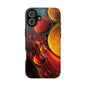 Vibrant Abstract Tough Phone Case - Protective Cover with Colorful Design