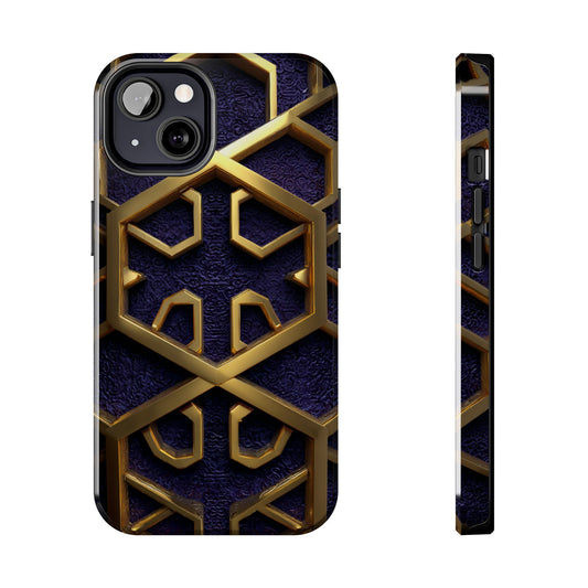Elegant Geometric Tough Phone Case by Skipper – Durable Stylish Protection & Creative Gift for Tech Lovers