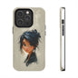 Artistic Tough Phone Case – Unique Portrait Design for Creatives