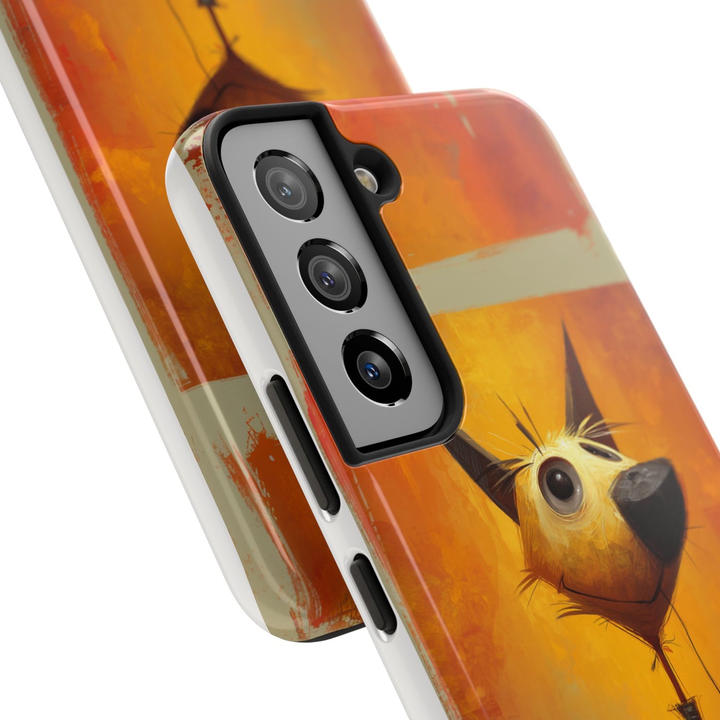 Whimsical Dog Art Tough Phone Case - Fun & Stylish Pet Lover Gift