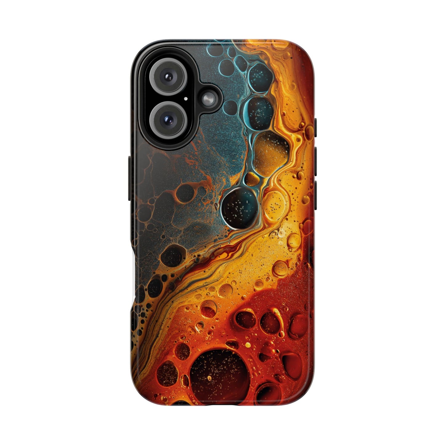 Abstract Lava Tough Phone Case - Vibrant Protective Cover for Adventurous Souls