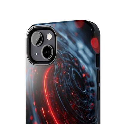 Unique phone accessory showcasing Red Vortex sci-fi art