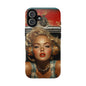 Retro Glam Tough Phone Case - Stylish Protection for Music Lovers