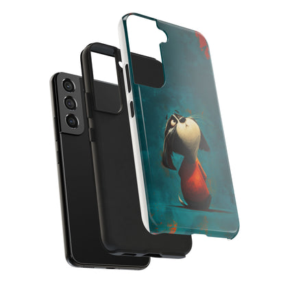 Whimsical Dog Tough Phone Case - Perfect for Pet Lovers!
