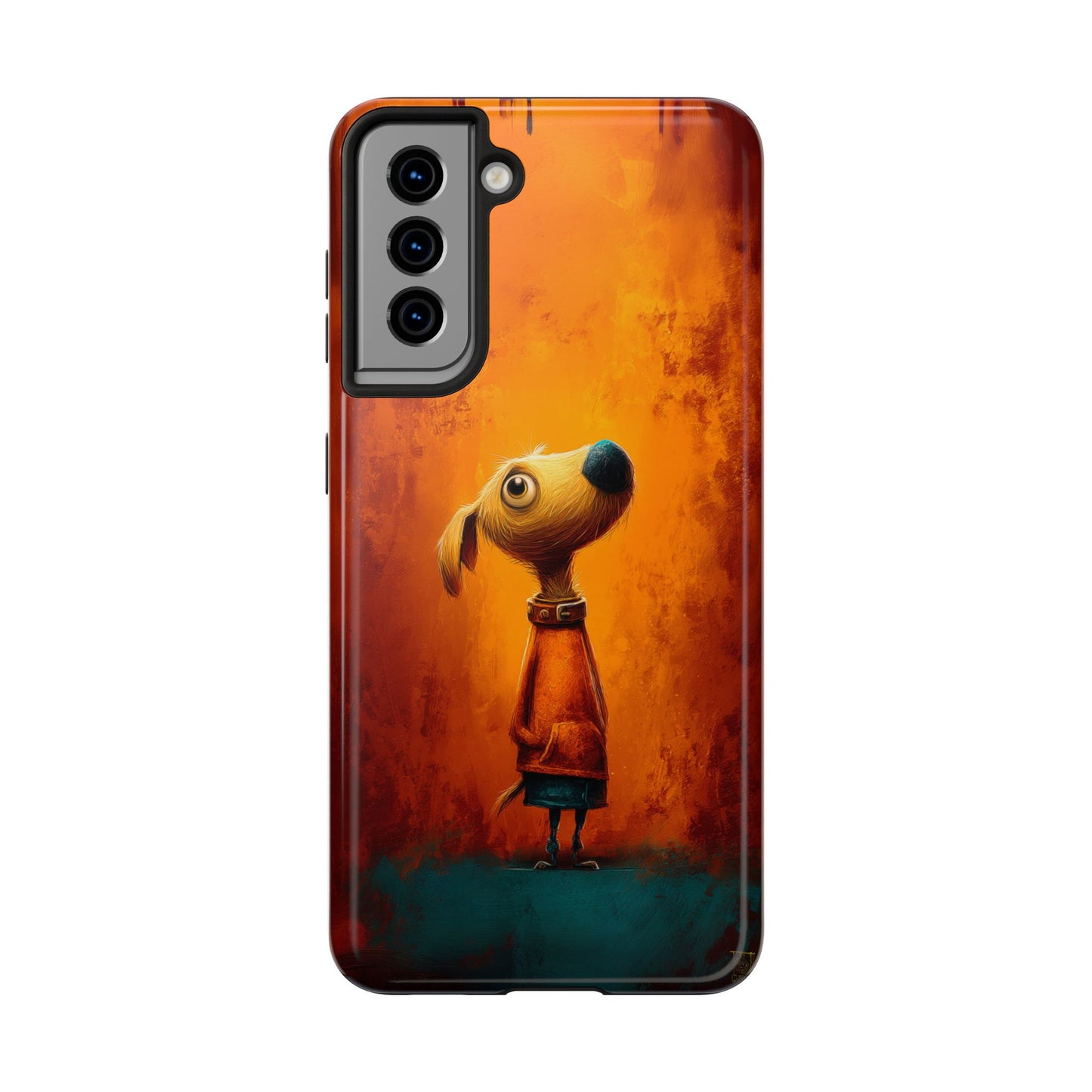 Whimsical Dog Art Tough Phone Case - Durable & Stylish Pet Lover Accessory
