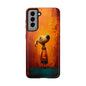 Whimsical Dog Art Tough Phone Case - Durable & Stylish Pet Lover Accessory