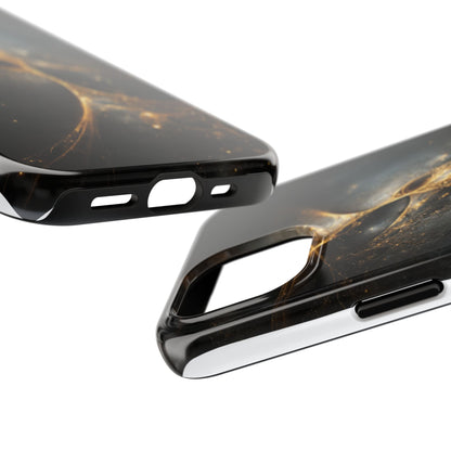 Galactic Elegance Tough Phone Case - Premium Protection for Cosmic Lovers