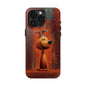 Playful Dog Art Tough Phone Case - Perfect for Pet Lovers