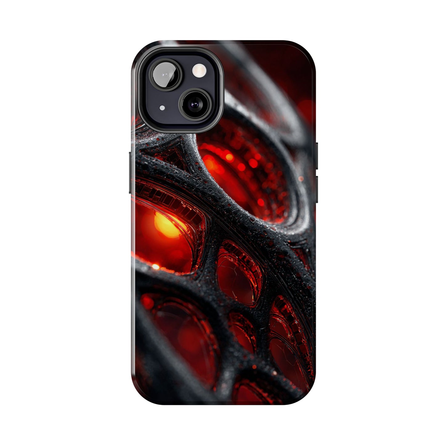 Red Spiderweb Tough Phone Case, Durable Cell Phone Cover, Unique Gift for Tech Lovers, Stylish Protection, Trendy Accessories
