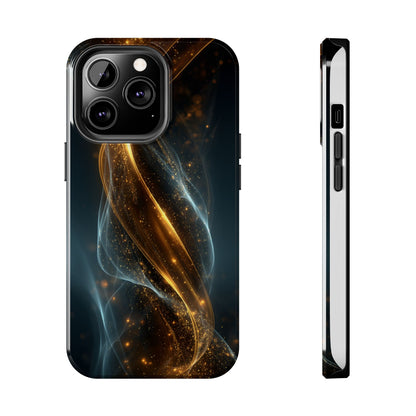 Stylish Tough Phone Case with Elegant Swirl Design