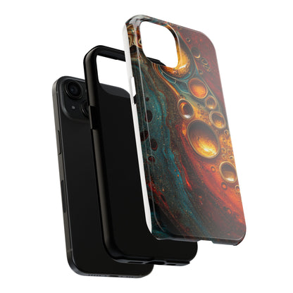 Abstract Art Tough Phone Case - Unique Colorful Design