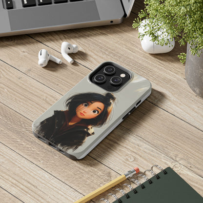Artistic Tough Phone Case - Unique Design for Creative Souls