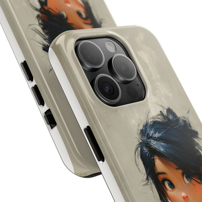 Artistic Tough Phone Case – Unique Portrait Design for Creatives