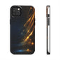 Galaxy Glitter Tough Phone Case - Shockproof Protection for iPhone